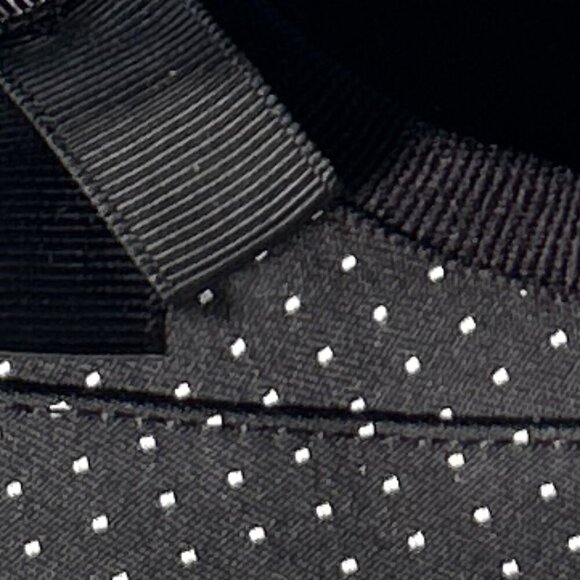 Aerosoles SZ 9 Benefit Black Polka Dot Peep Toe Heels 50's Bow Pin Up Office - Picture 11 of 12